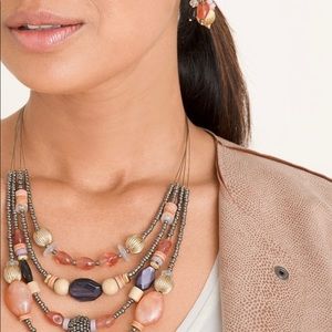 Chico’s Colorful Beaded Illusion Necklace